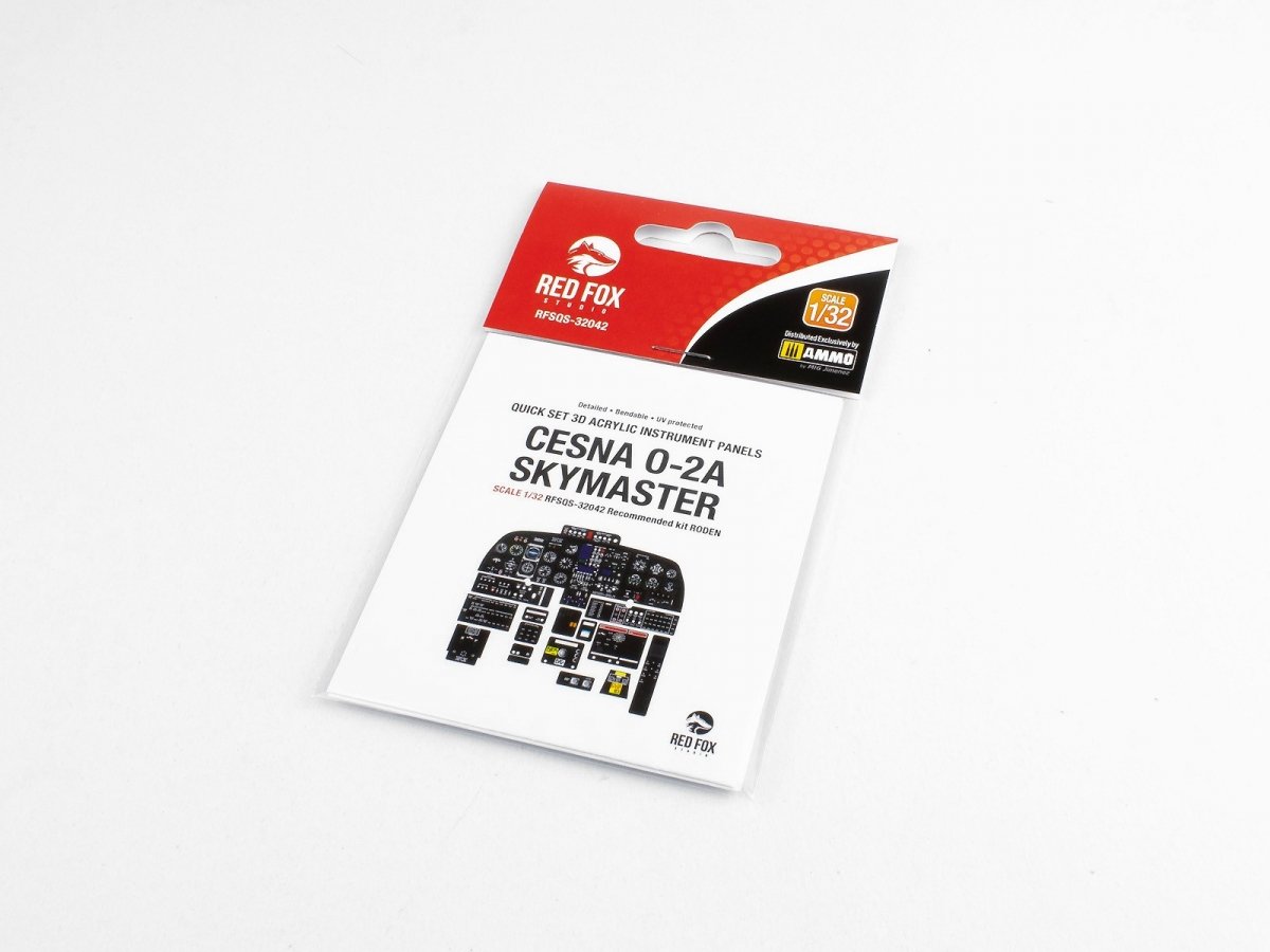 Maquette Red Fox Studio QS-32042 Cesna O-2A Skymaster Roden 1/32