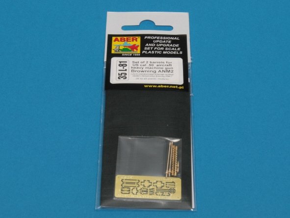 Aber 35L-081 Jeu de 2 canons standard pour mitrailleuses d&amp;#39;avion américaines cal .50 Browning ANM2 (1/35) – Bild 4