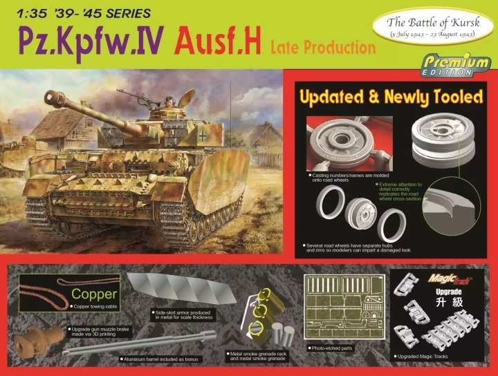 Dragon 6566 Pz.Kpfw.IV Ausf.H Production Tardive 1/35
