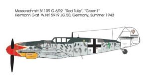 Maquette KA Models KP-48001A Messerschmitt Bf109 G-6 Red Tulip (ex Fujimi) 1/48 – immagine 5