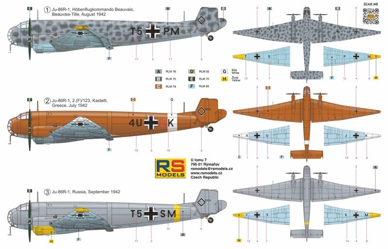 RS Models 92277 Junkers Ju 86R 1/72  – imagen 2