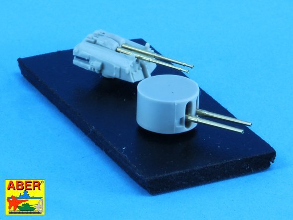 Ensemble de canons Aber 350L-73 pour porte-avions allemand « Graf Zeppelin » : 150 mm x 16 ; 105 mm x 12 (1/350) – imagen 4