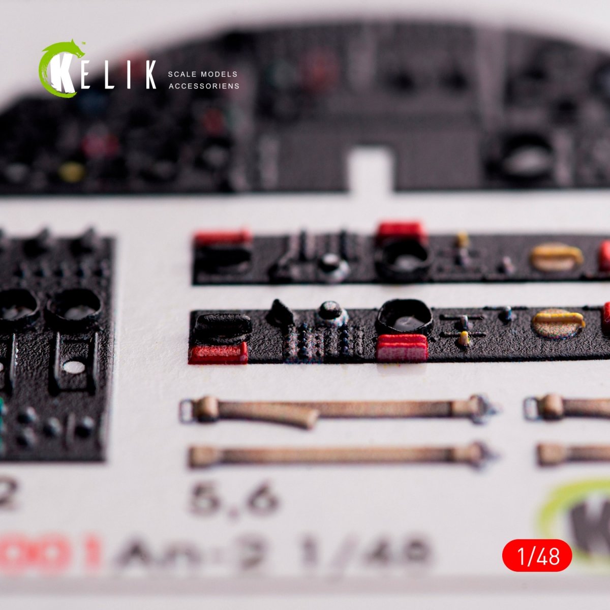 KELIK K48001 AN-2 COLT - Décalcomanies 3D pour intérieur de maquette Hobby Boss au 1/48 – immagine 4
