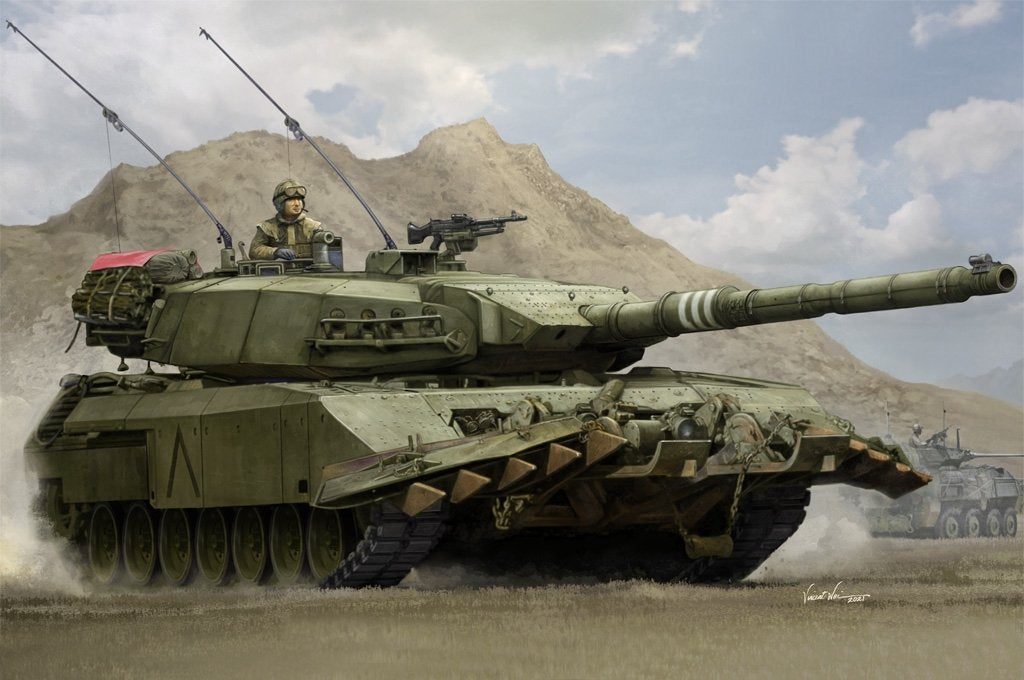 Hobby Boss 84557 Leopard C2 MEXAS avec chasse-mines à chenilles TWMP, échelle 1/35 