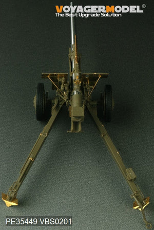 Maquette Voyager PE35449 Seconde Guerre mondiale, canon antichar américain M5 de 3 pouces avec obusier M1 ou de 105 mm, affût M2A1, kit 2 en 1 pour AFV CLUB 35S64 et 35160, échelle 1/35 – Bild 8