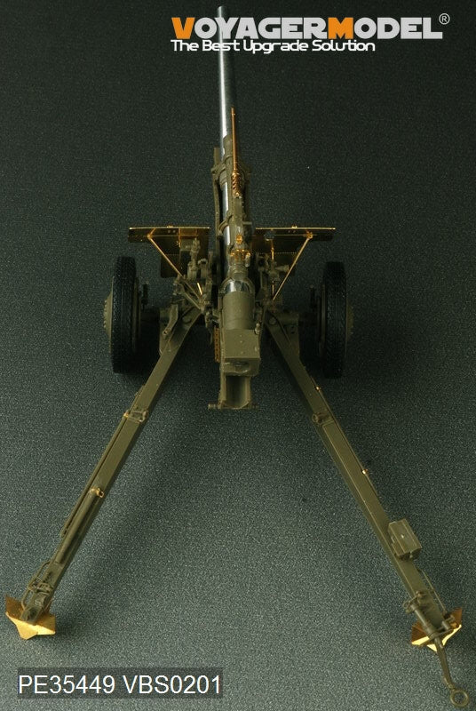 Maquette Voyager PE35449 Seconde Guerre mondiale, canon antichar américain M5 de 3 pouces avec obusier M1 ou de 105 mm, affût M2A1, kit 2 en 1 pour AFV CLUB 35S64 et 35160, échelle 1/35 – Bild 8