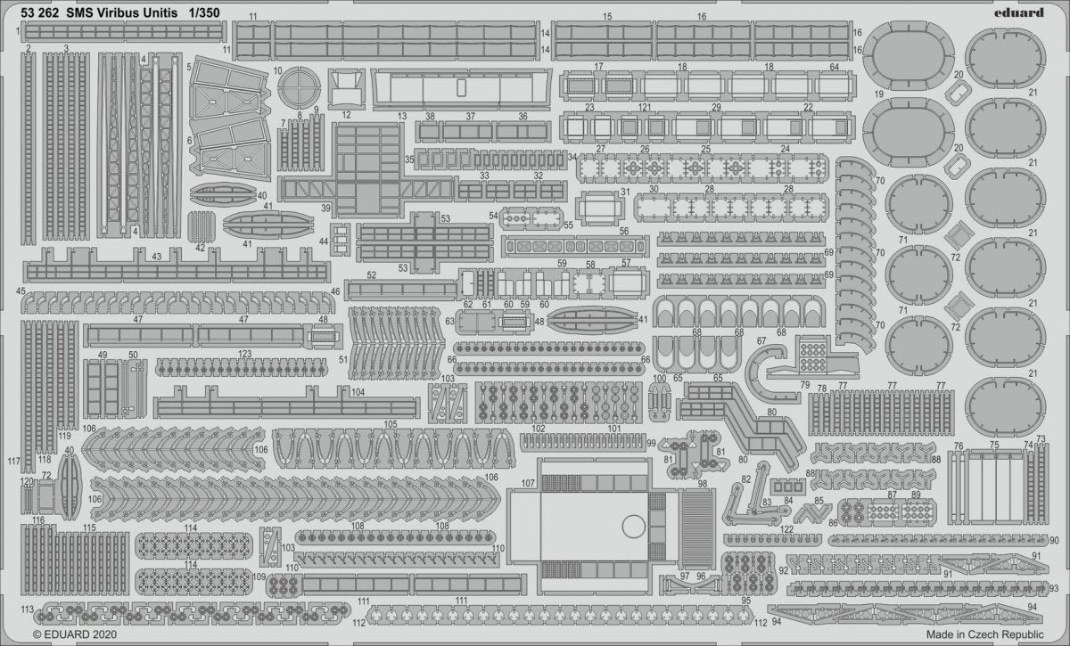 Eduard BIG5358 SMS Viribus Unitis pour TRUMPETER 1/350 – immagine 3