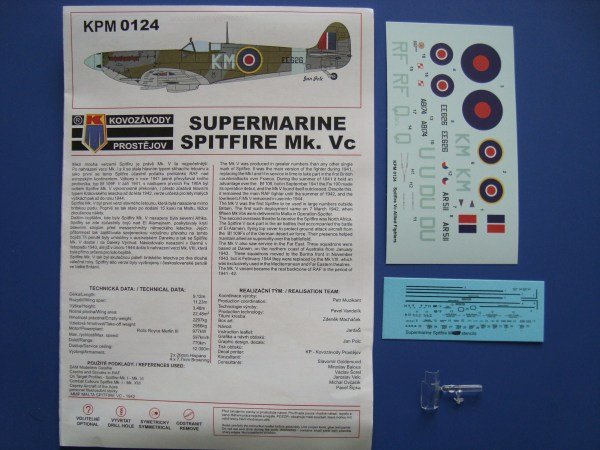 Kovozavody Prostejov KPM0124 Spitfire Mk.Vc Combattants alliés 1/72 – image 4