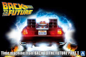 Aoshima 06436 Retour vers le futur, la machine à voyager dans le temps du film Retour vers le futur 1, échelle 1/24