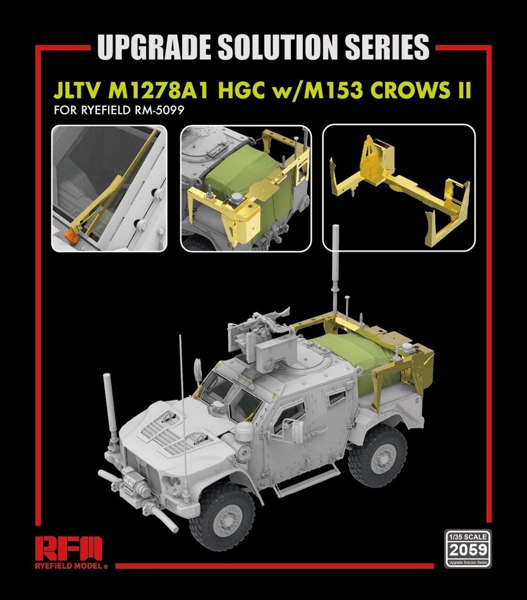Rye Field Modèle 2059 JLTV M1278A1 HGC avec M153 CROWS II RFM 5099 - Solution de mise à niveau 1/35