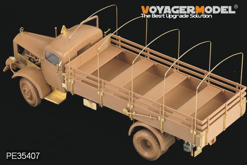 Camion allemand Benz L4500A de la Seconde Guerre mondiale, maquette Voyager PE35407 pour Zvezda 02312, échelle 1/35 – immagine 6