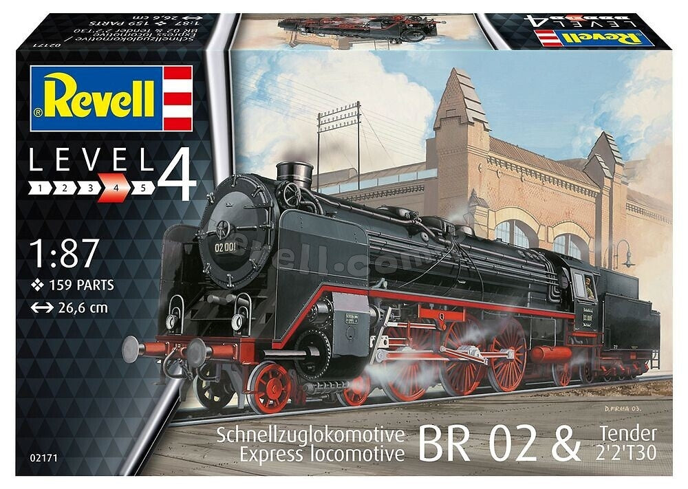 Revell 02171 Locomotive Express BR 02 - Tender 2 2mT30 1/87 – imagen 2