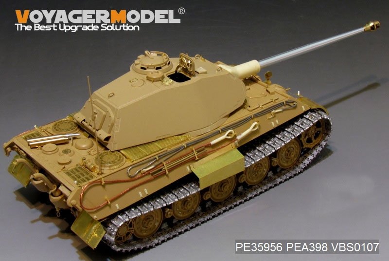 Maquette Voyager PE35956 Char King Tiger allemand de la Seconde Guerre mondiale (tourelle Porsche) pour MENG TS-037 au 1/35 – Bild 9