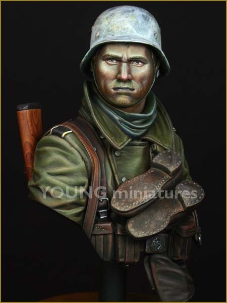 Young Miniatures YM1825 Infanterie allemande Front russe Seconde Guerre mondiale 1/10  – image 2