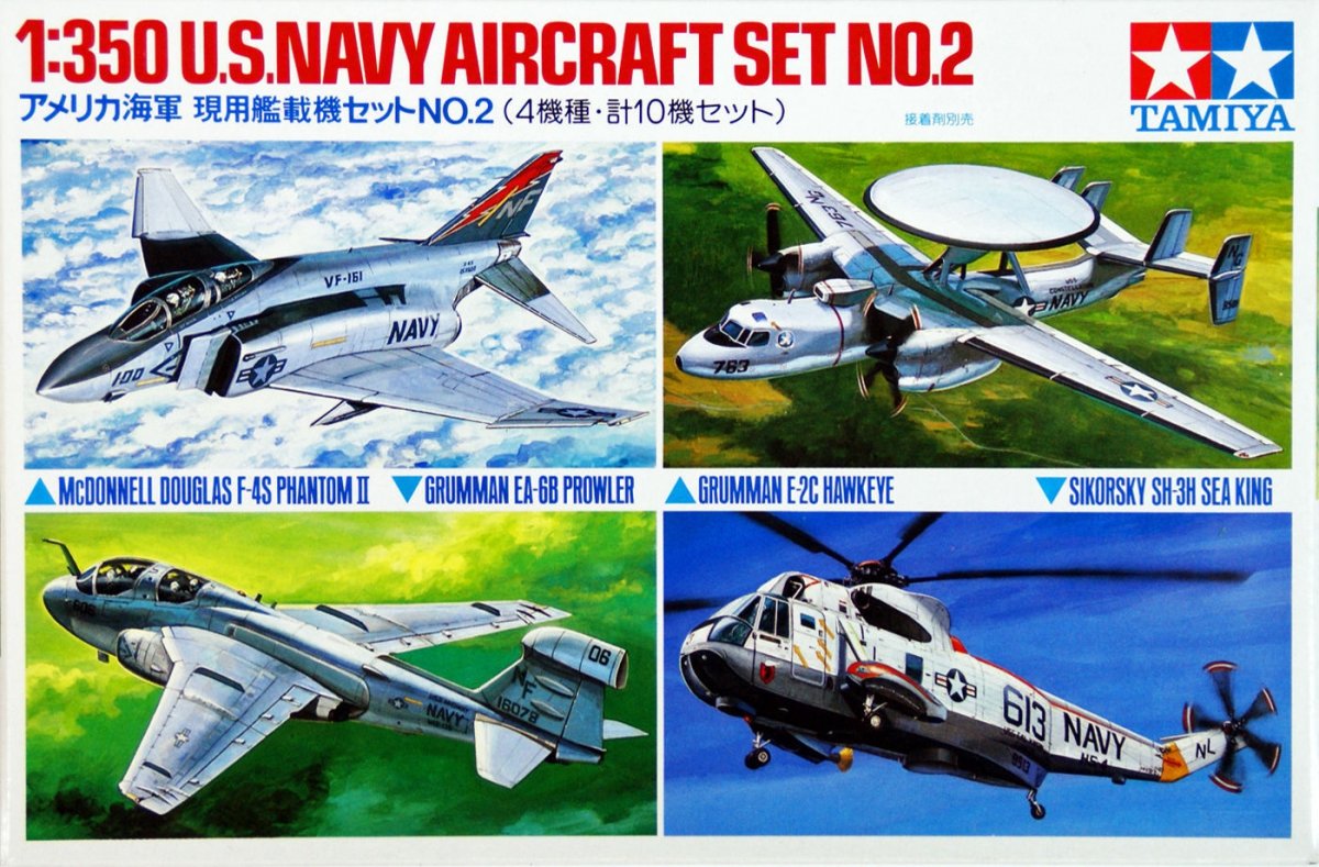 Tamiya 78009 Coffret d&amp;#39;avions de l&amp;#39;US Navy n° 2 (1/350)