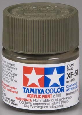 Peinture acrylique Tamiya XF51 Khaki Drab (81751) 10 ml  – image 2