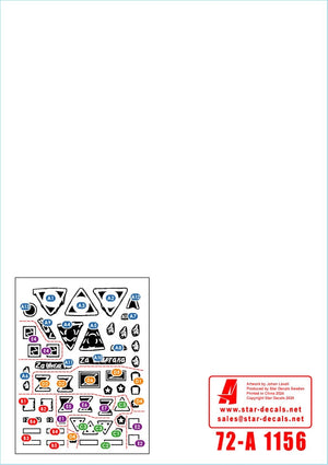 Star Decals 72-A1156 Guerre en Ukraine n° 17. Lance-roquettes BM-21 Grad 122 mm. BM-21 russe et de Donetsk (2022-2023), échelle 1/72. – image 3