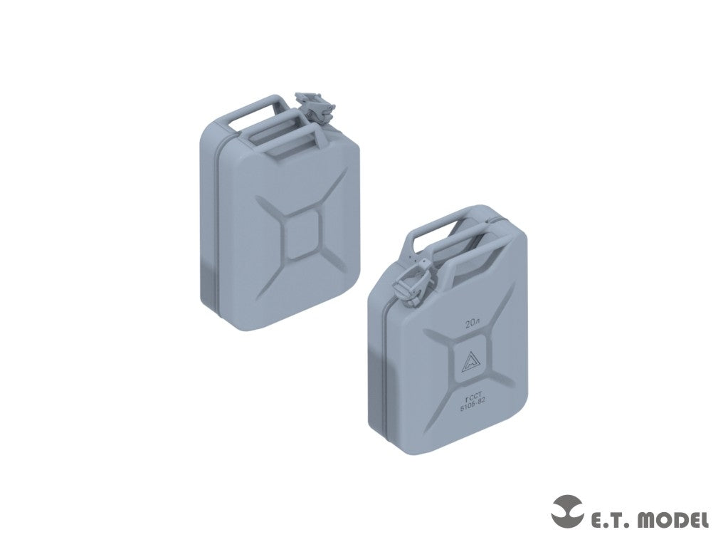 ET Model P35-263 Ensemble de bidons d&amp;#39;essence russes de 20 L, 5+5, échelle 1/35 – image 3