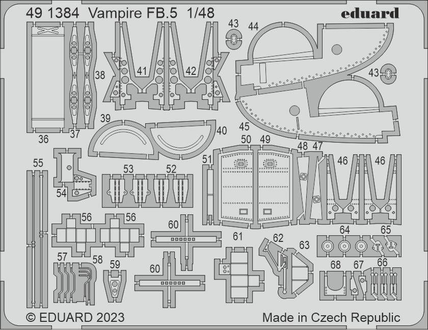 Eduard BIG49394 Vampire FB.5 AIRFIX 1/48  – Bild 4