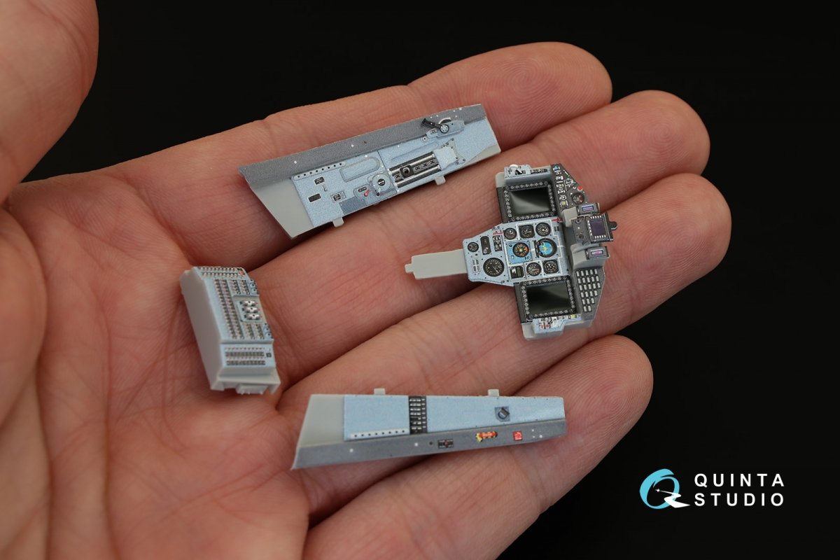 Intérieur imprimé en 3D et coloré sur papier décalcomanie Quinta Studio QD32022 MiG-29SMT (pour maquette Trumpeter) 1/32 – image 11
