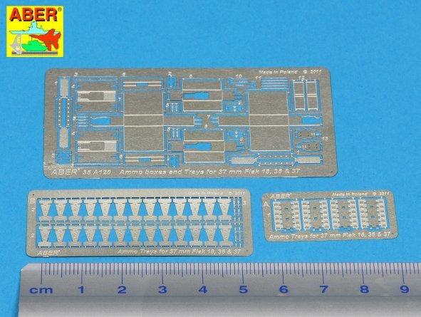 Boîtes de munitions Aber 35A120 Flak 18; 36 et 37 (1/35) – image 2