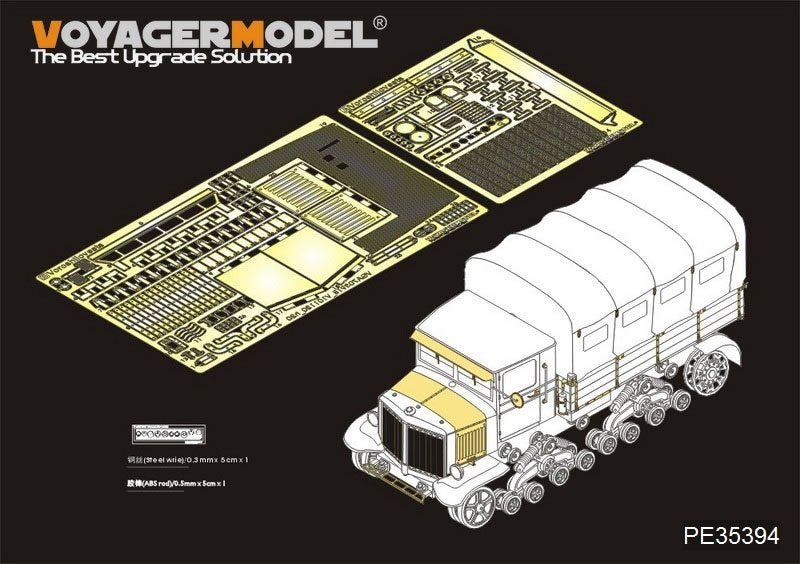 Tracteur russe Vorochilovets de la Seconde Guerre mondiale, modèle Voyager PE35394, pour TRUMPETER 01573, échelle 1/35