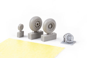 Roues Eduard 648990 P-51B/C à bande de roulement diamantée 2 EDUARD 1/48