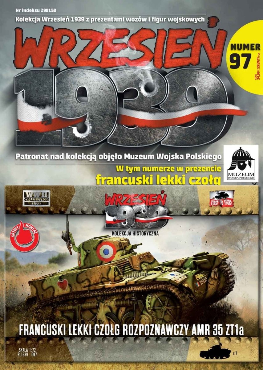 Premier char de reconnaissance léger français PL097 AMR 35 ZT1a 1/72