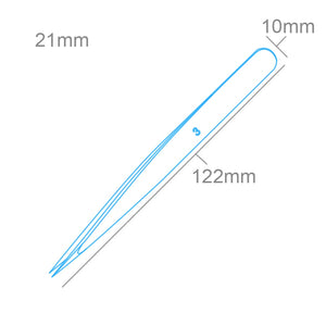 Pince à épiler fine en acier inoxydable Modelcraft PTW2185-3 (120 mm) – image 2