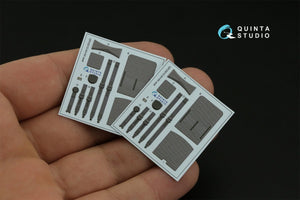 Intérieur imprimé en 3D et coloré sur papier décalcomanie (Takom) pour Quinta Studio QD35099 AH-64E, échelle 1/35  – immagine 11