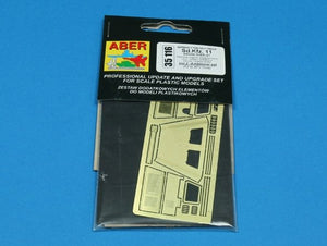 Aber 35116 SD.Kfz. 11 Vol.2 ensemble supplémentaire de pare-soleil et de capot moteur (AFV) (1/35) – imagen 3