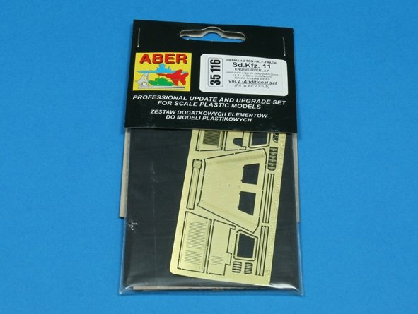 Aber 35116 SD.Kfz. 11 Vol.2 ensemble supplémentaire de pare-soleil et de capot moteur (AFV) (1/35) – imagen 3