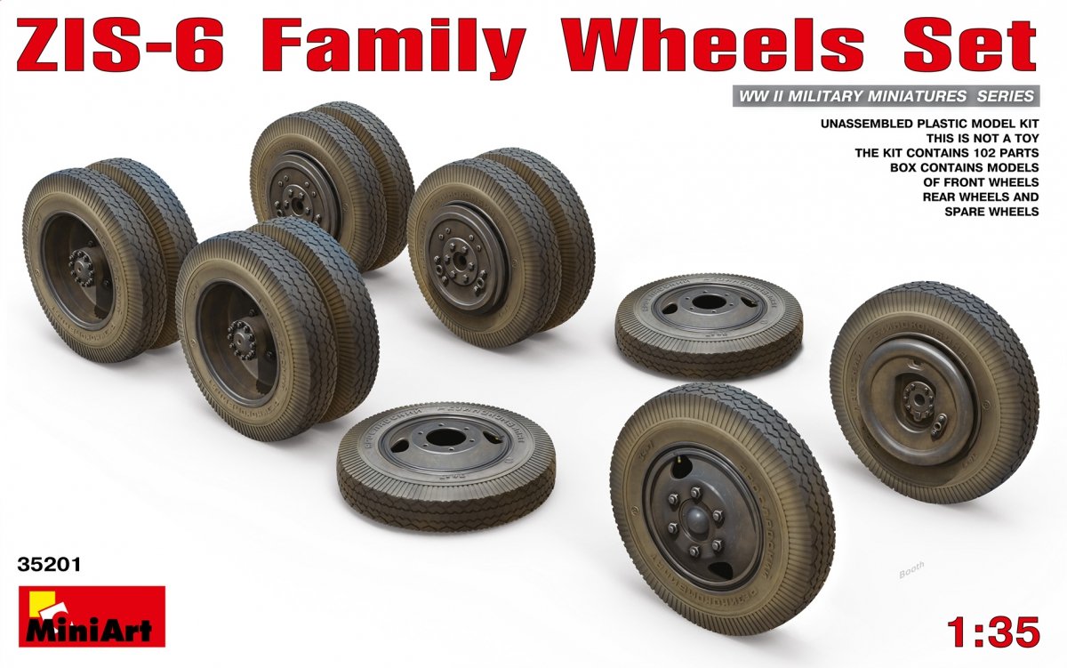 MiniArt 35201 Jeu de roues familiales ZIS-6 1/35