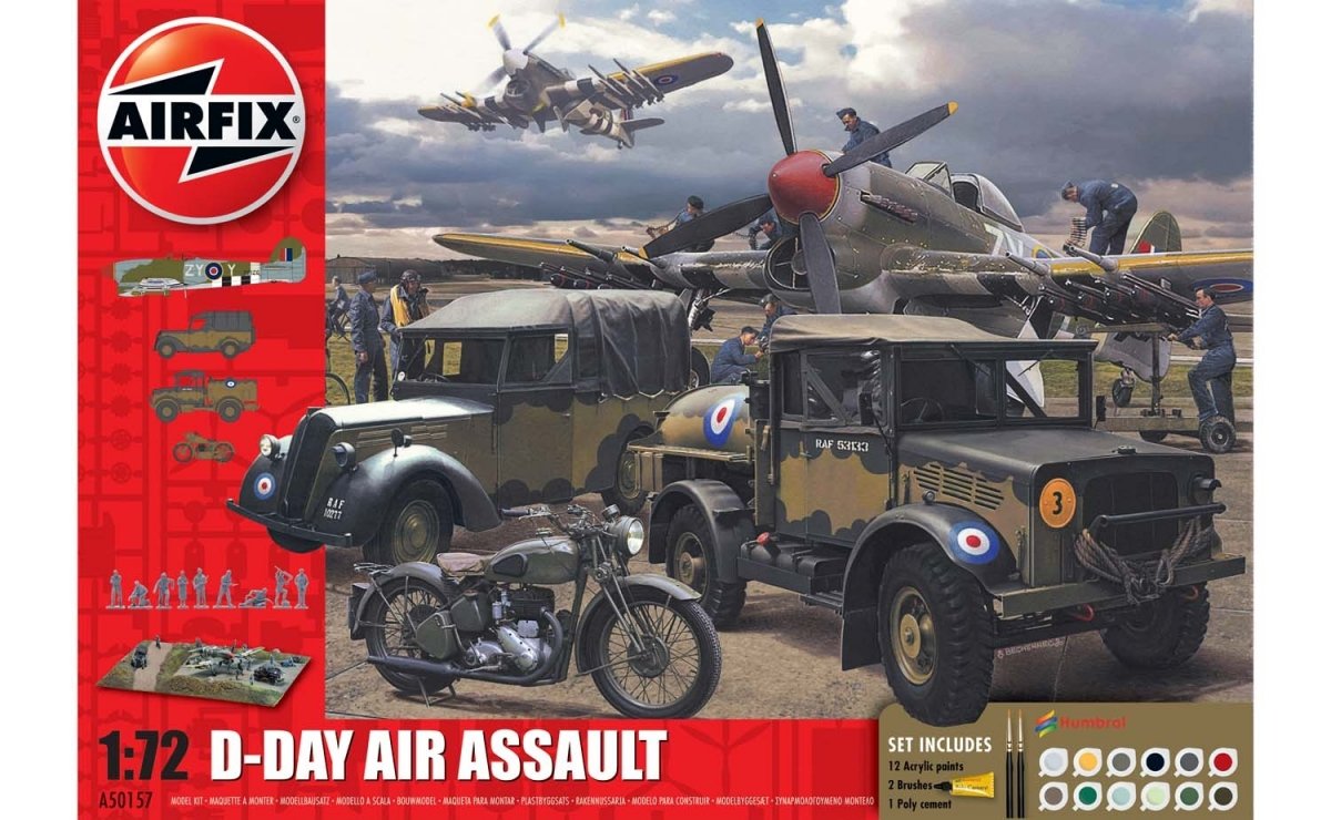 Airfix 50157A Coffret d&amp;#39;assaut aérien du 75e anniversaire du Débarquement, échelle 1/76