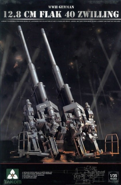 Takom 2023 WWII ALLEMAND 12.8 CM FLAK 40 ZWILLING