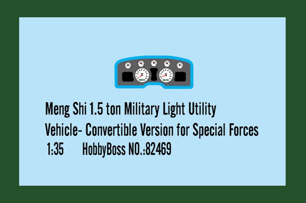 Hobby Boss 82469 Meng Shi Véhicule utilitaire léger militaire de 1,5 tonne (1/35) – immagine 4