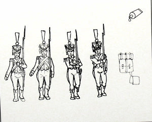 Hat 28004 Napoleonic French Chasseurs Marching 28mm