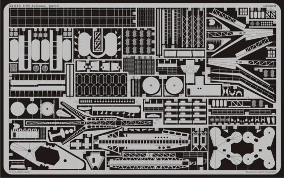 Eduard 53016 USS Arizona MINI MODÈLE DE HOBBY 1/350 – immagine 4