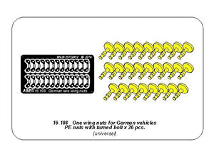 Écrous à ailettes simples Aber 16108 avec supports tournés (26 pièces) 1/16 – image 3