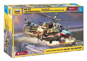 Zvezda 4830 Ka-52 Alligator Hélicoptère d&amp;#39;attaque russe 1/48
