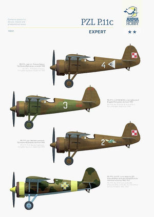 Arma Hobby 40001 PZL P.11c Coffret Expert 1/48 – image 6