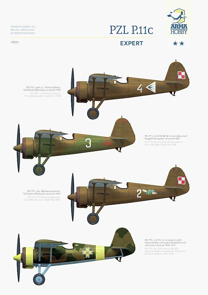 Arma Hobby 40001 PZL P.11c Coffret Expert 1/48 – image 6