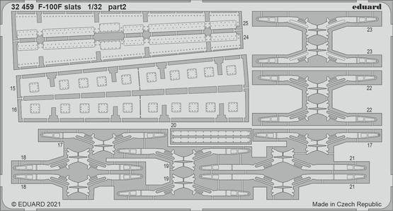 Becs de bord d&amp;#39;attaque Eduard 32459 pour F-100F (échelle 1/32) – Bild 2