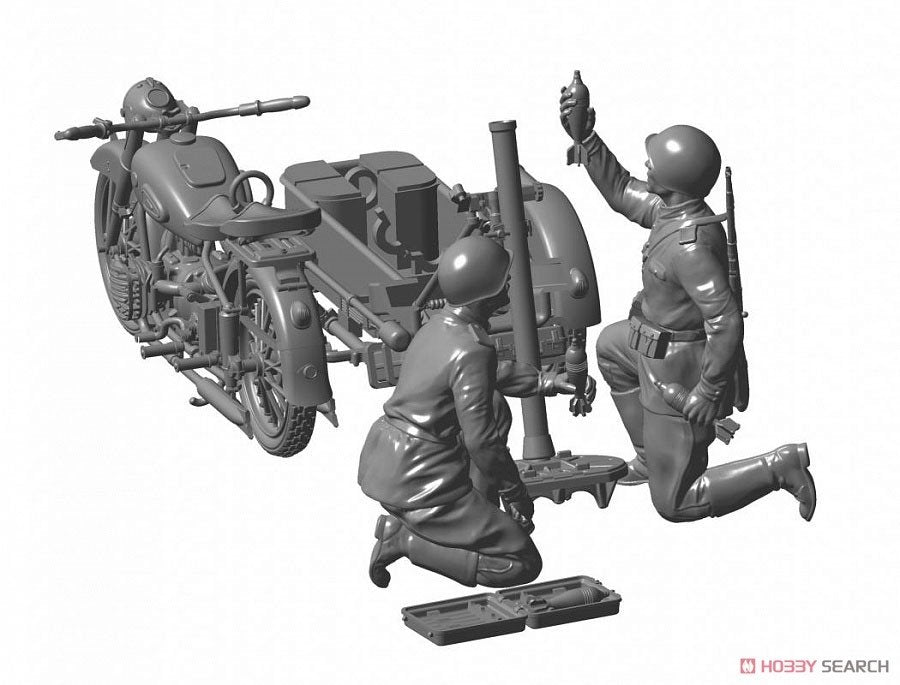 Zvezda 3651 Moto soviétique M-72 avec mortier (1/35) – imagen 4