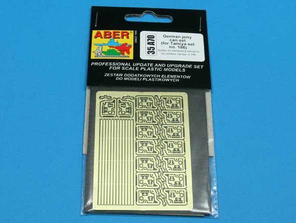 Aber 35A070 Niemieckie kanistry (do zastawu Tamiya nr 186) 1/35 – zdjęcie 3
