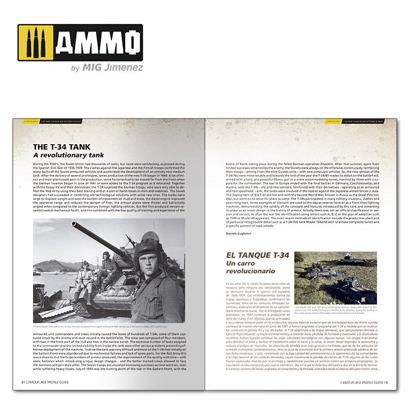 AMMO of Mig Jimenez 6145 T-34 Colors. T-34 Tank Camouflage Patterns in WWII (Multilingual) – zdjęcie 3