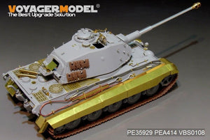 Maquette Voyager PE35929 Char King Tiger allemand de la Seconde Guerre mondiale (tourelle Porsche) pour HOBBYBOSS 84530 1/35  – immagine 8