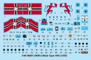 Trumpeter 06801 DKM U-Boot Type VIIC U-552 1/48 – image 28