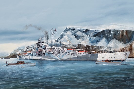 Maquette Trumpeter 05359 du cuirassé allemand Tirpitz au 1/350