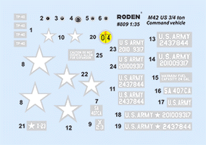 Camion de commandement Roden 809 M42 US 3/4 tonne 4x4 (1/35) – image 3